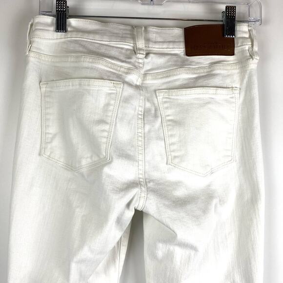 J Crew Mercantile 10” Highest Rise Skinny Jeans Denim Frost Wash Women’s Sz 27 - Picture 9 of 11